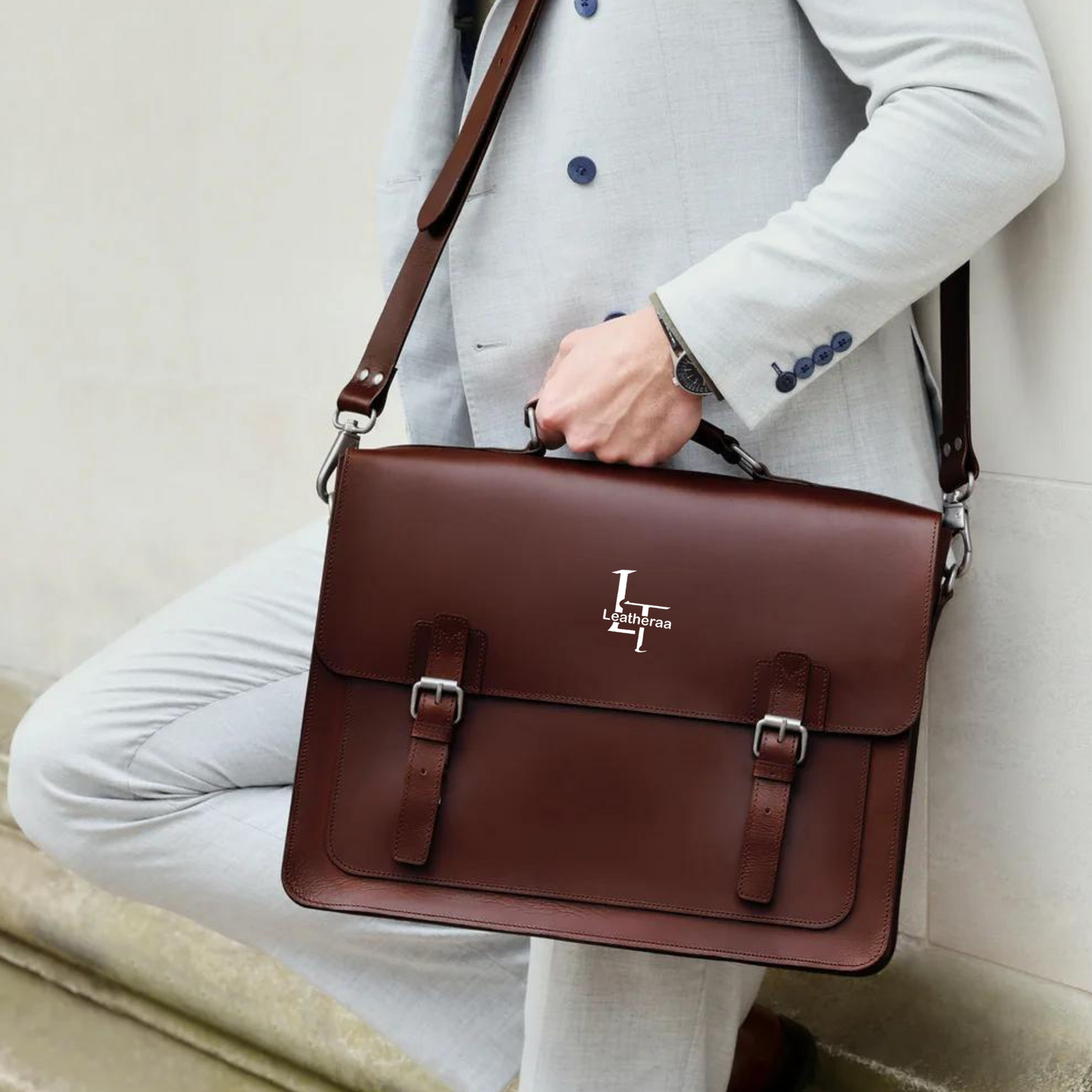 Leatheraa The Heritage Style Laptop Leather Bag
